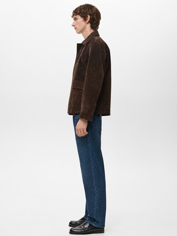 MANGO MAN Regular Farkut 'Moby' värissä sininen