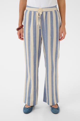 CULTURE - Loosefit Calças 'CUKapina' em branco: frente