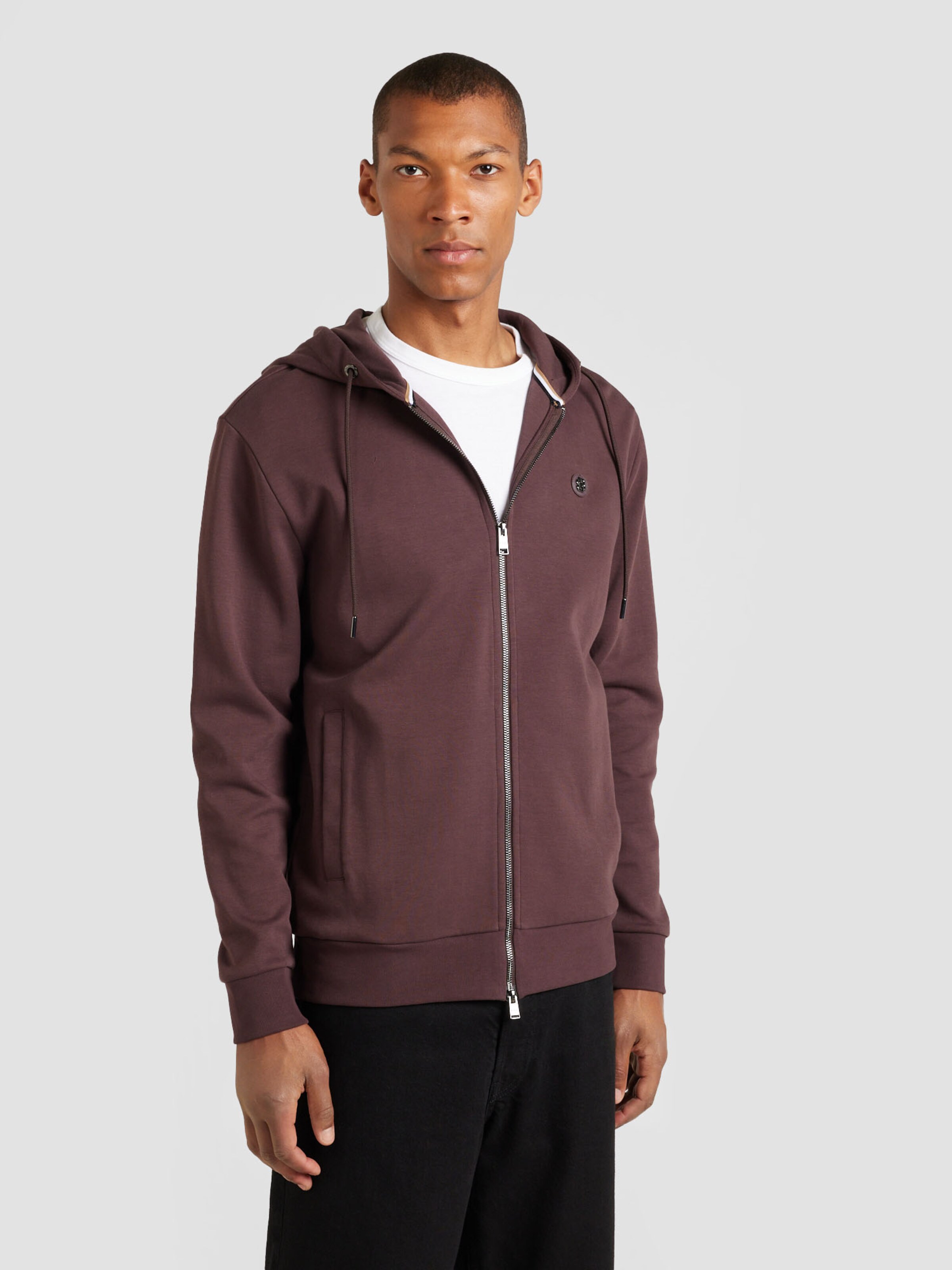 Red boss hoodie deals