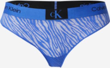 Calvin Klein Underwear Stringid, värv sinine: eest vaates