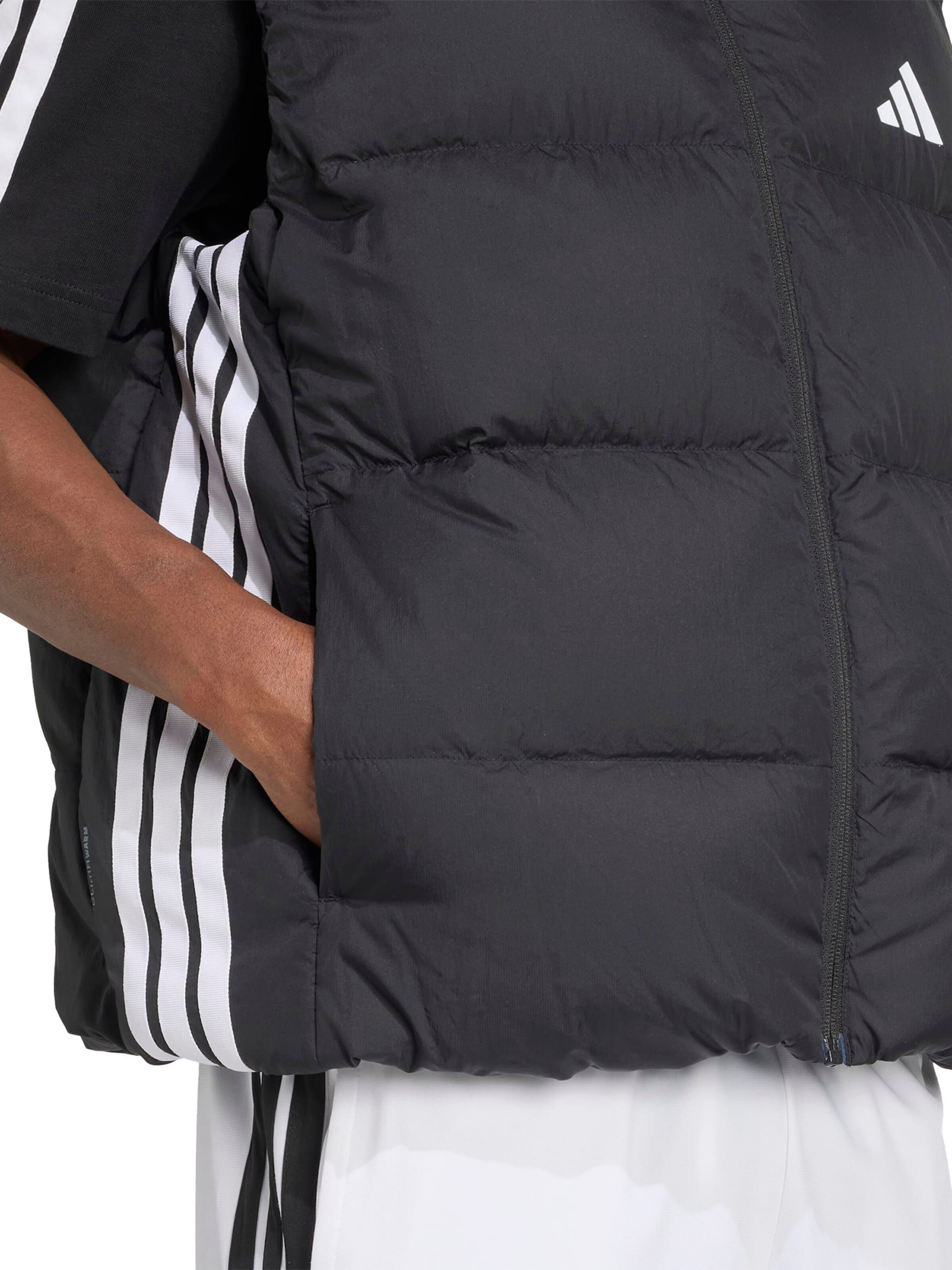 ADIDAS SPORTSWEAR Αθλητικό γιλέκο 'ESS' σε μαύρο