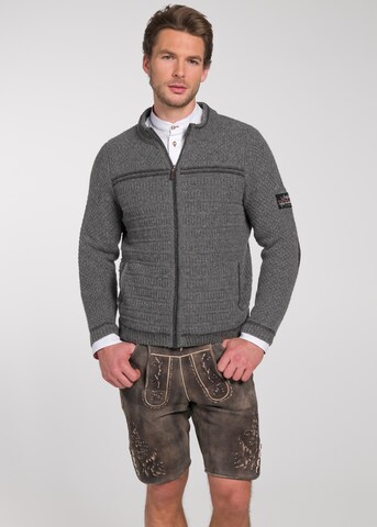 SPIETH & WENSKY Knitted Janker 'Tomek' in Grey: front