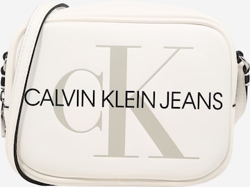 Calvin Klein Jeans حقيبة تقليدية بلون بيج: الأمام