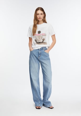 COMMA T-Shirt in Weiß