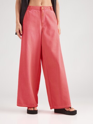 Wide Leg Jean 'Heart' Essentiel Antwerp en rose : devant