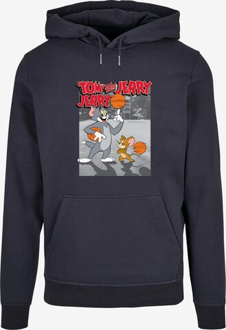 ABSOLUTE CULT Sweatshirt 'Tom and Jerry - Basketball Buddies' in Blue: front