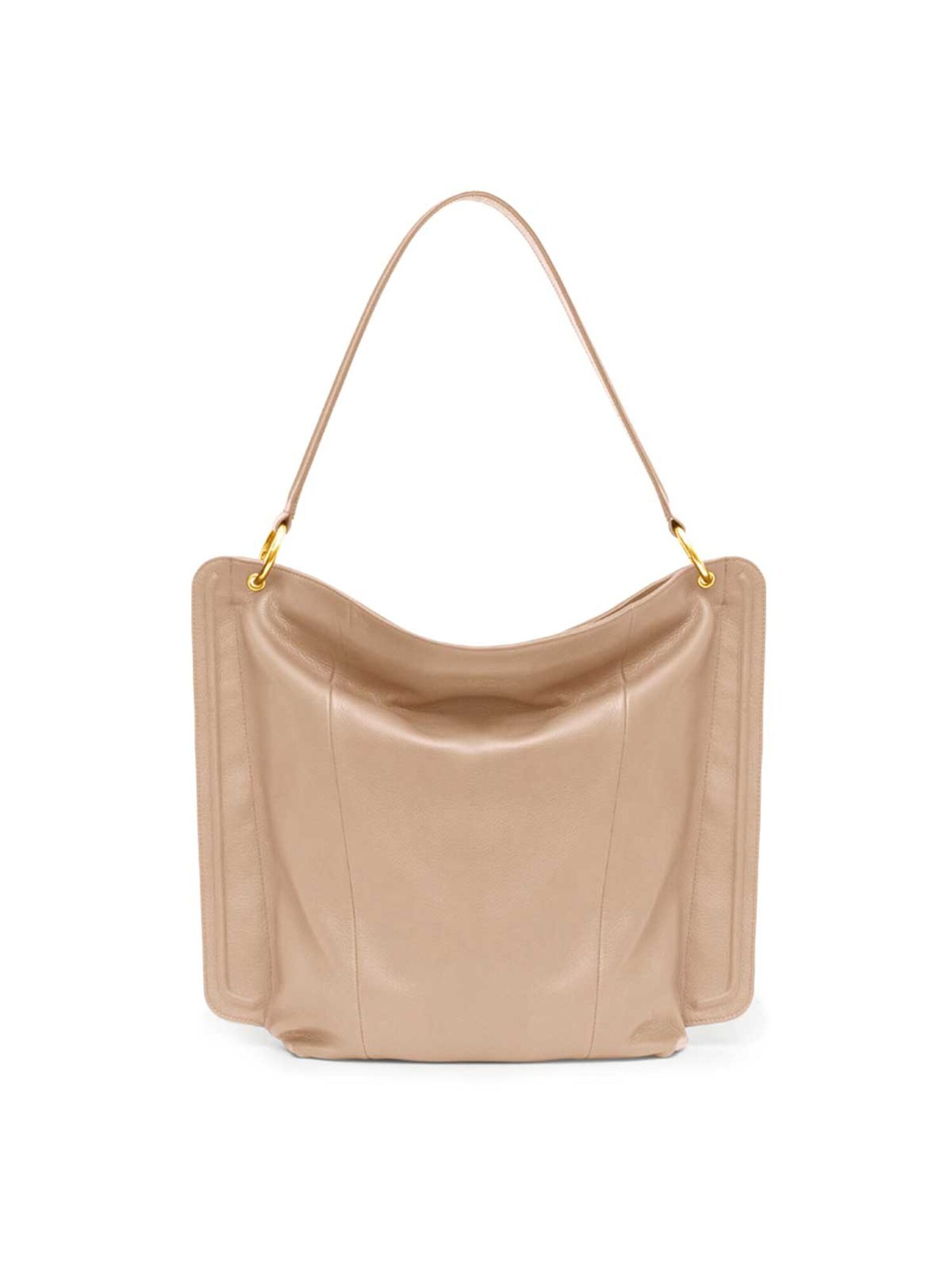 Gretchen Shoulder Bag 'Lyra' in Beige: front
