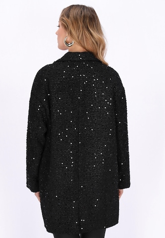 faina Between-seasons coat 'Festive' in Black