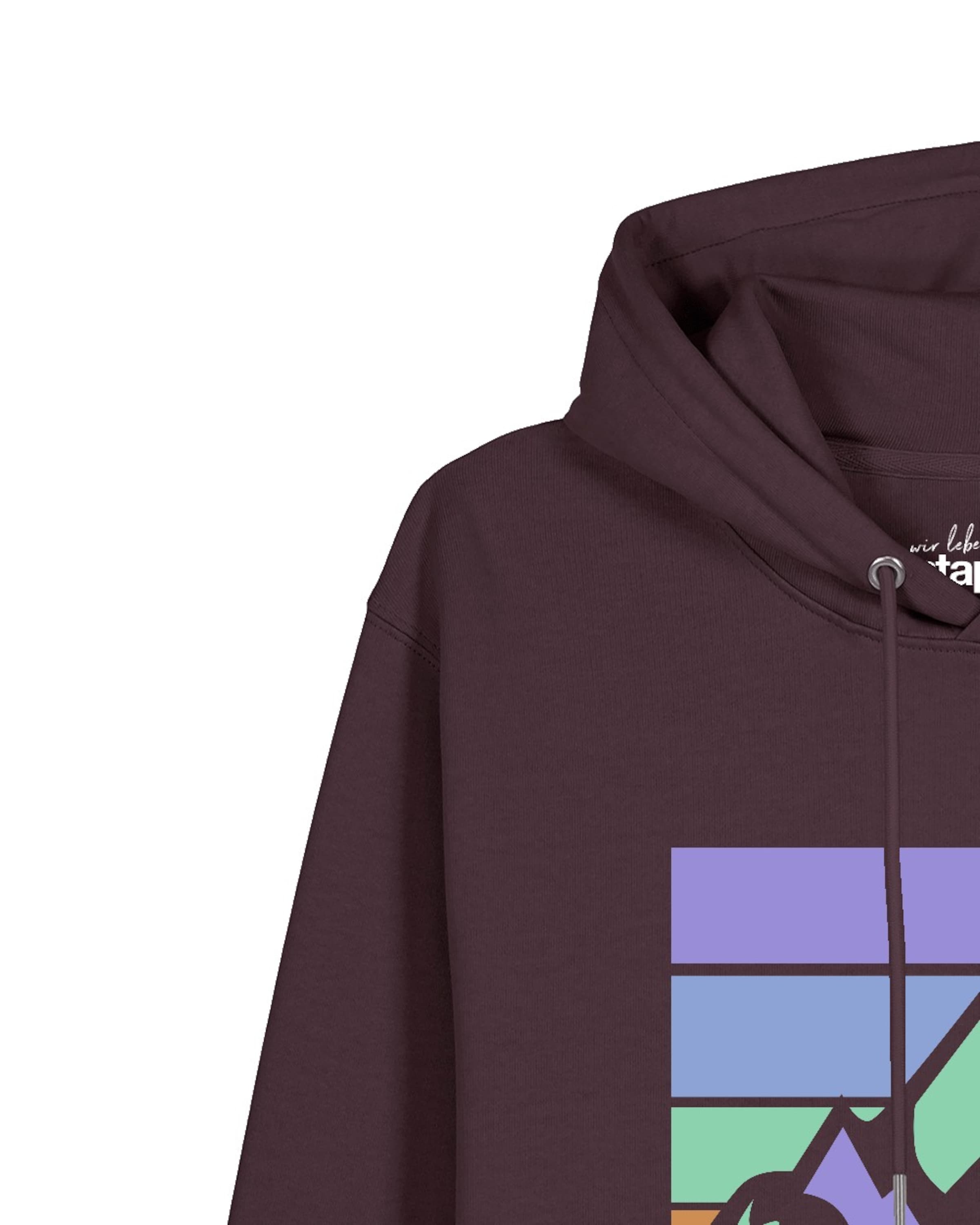 Watapparel Sweatshirt 'Retro Landscape' in Rood