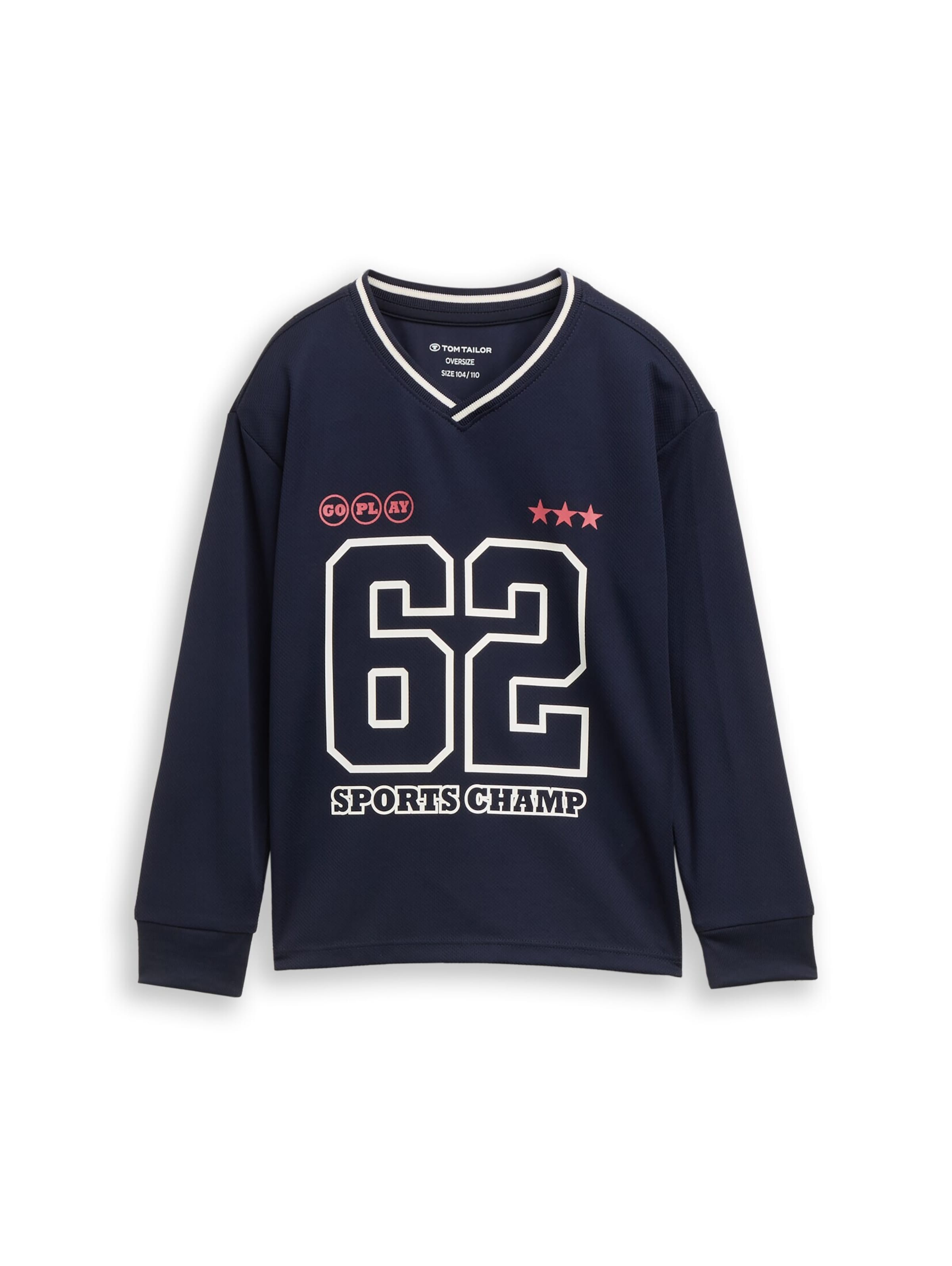 T-Shirt TOM TAILOR en bleu : devant