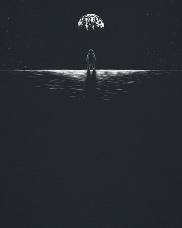 T-shirt ' Lost in space ' Watapparel en noir