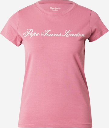 Pepe Jeans T-Shirt in Pink: Vorderseite