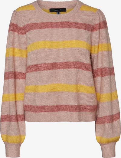 VERO MODA Pull-over en jaune / violet / rose pastel, Vue avec produit