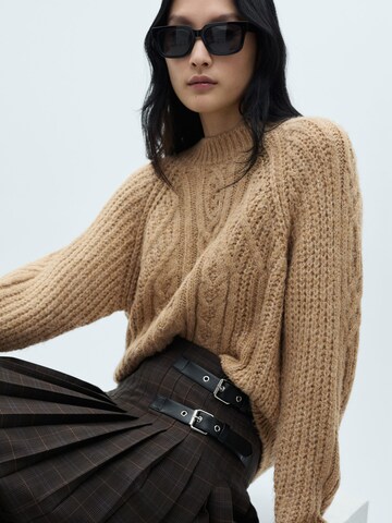 MANGO Pullover 'Solden' in Braun: Vorderseite