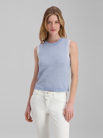 TIMEZONE Top 'Knitted' in Blue: front