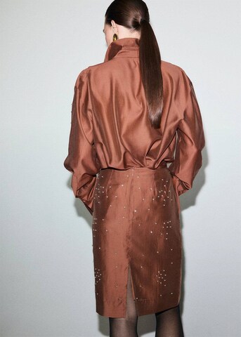 MANGO Bluse 'Smokey' in Orange