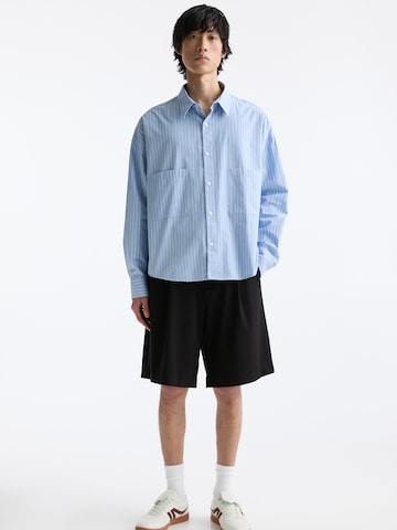 Pull&Bear Comfort fit Overhemd in Blauw