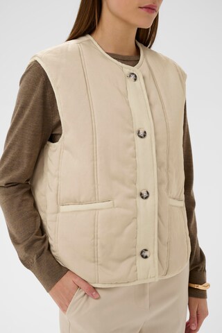 Gilet SOAKED IN LUXURY en beige
