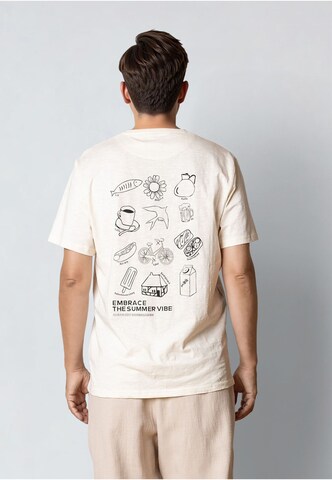 Clean Cut Copenhagen - Camisa 'Embrace' em bege: frente