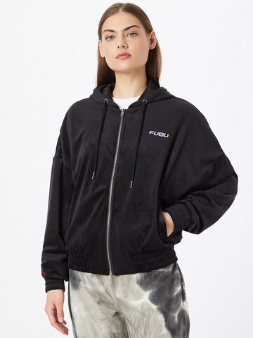 FUBU Sweatjacke 'Corporate' in Schwarz: predná strana