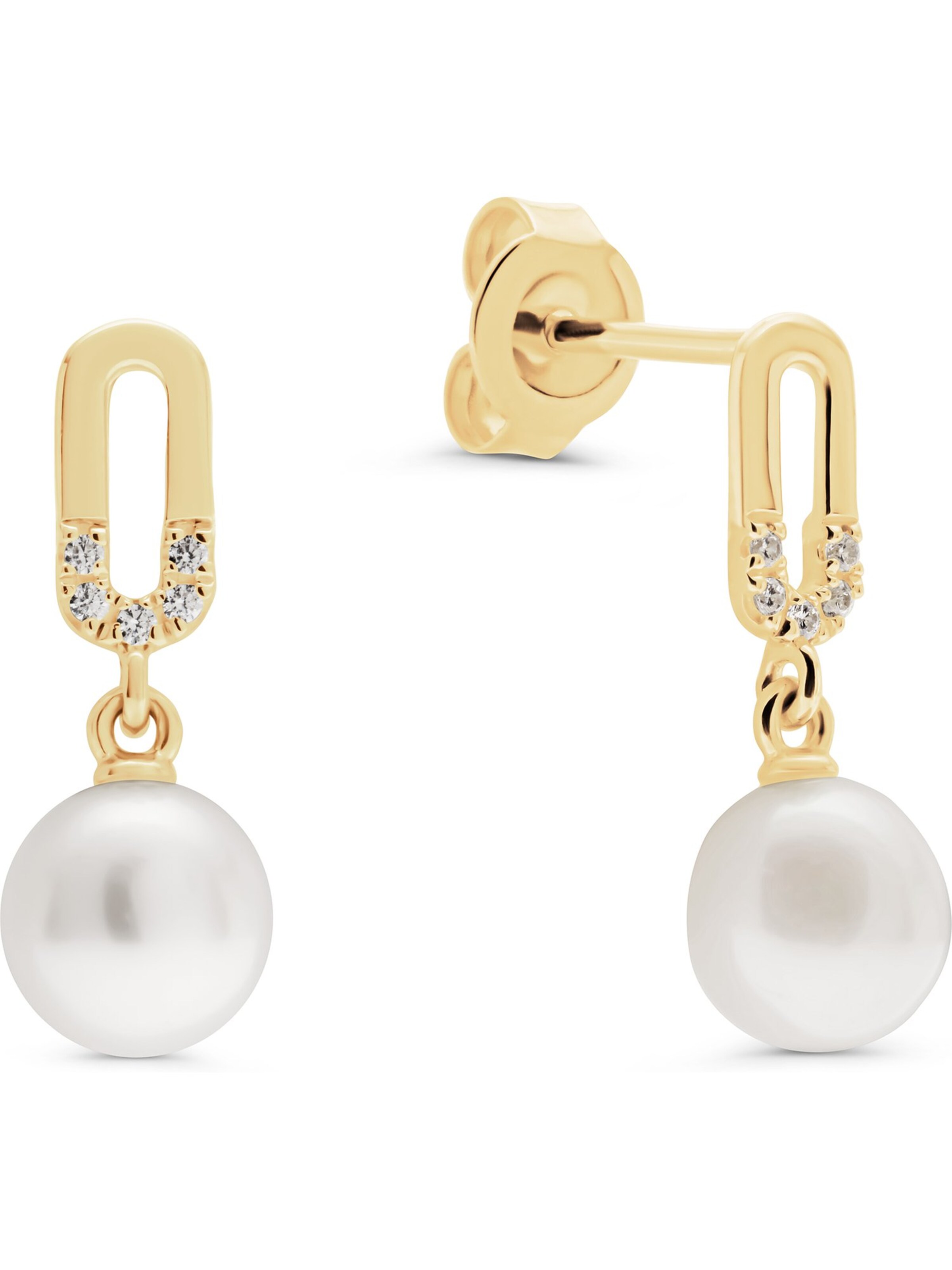 CHRIST Ohrringe in Gold: Vorderseite