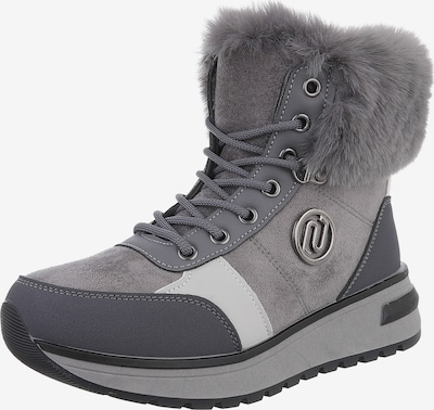 Ital-Design High Heels ' Plateaustiefeletten ' in grau, Produktansicht