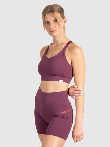 Smilodox Bralette Sports Bra 'Althea' in Purple