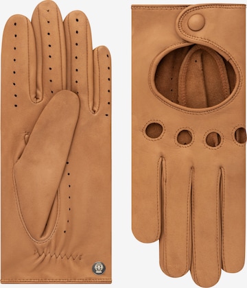 Roeckl Full Finger Gloves 'Rom' in Brown: front