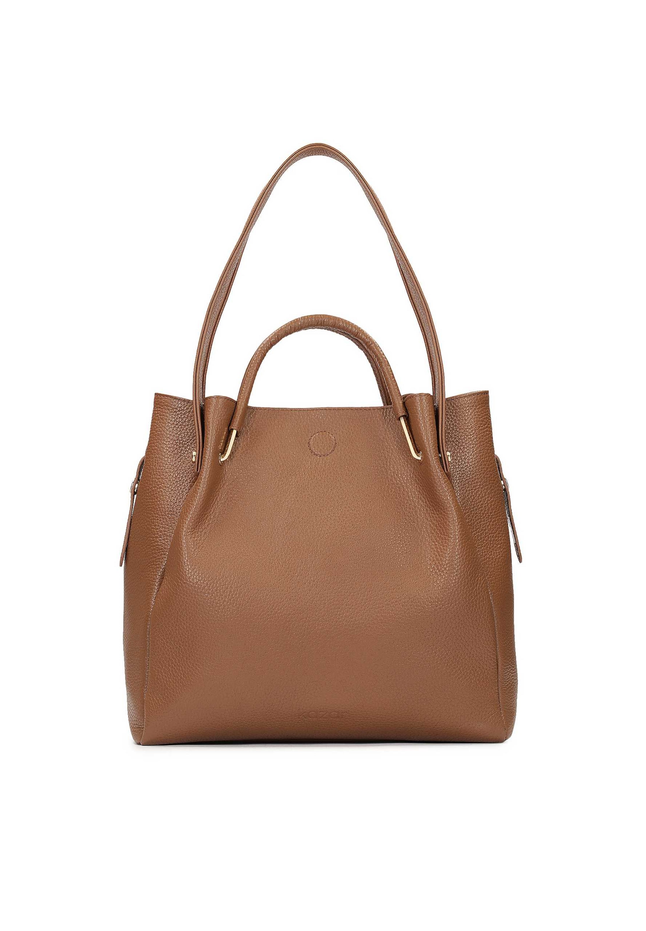 Kazar Håndtaske i brun: forside