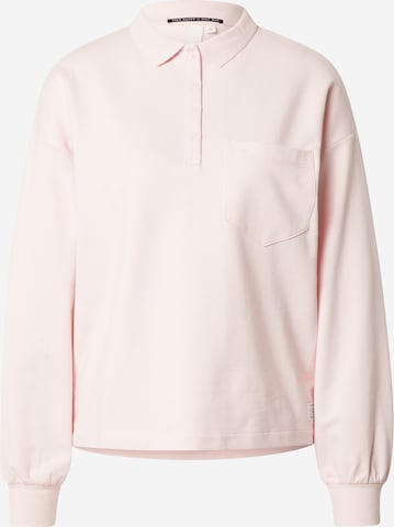 Sweat-shirt QS en rose : devant