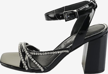 BUFFALO - Sandálias com tiras 'Charlotte Ice' em preto: frente