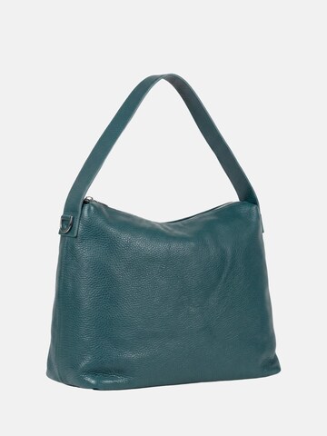 Borsa a spalla 'Borsa a Spalla Virginia Rhinè Pelle Vera 35x27 cm' di Virginia Rhinè in blu