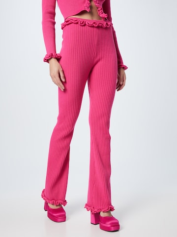 Flared Pantaloni 'BECKY' di Daisy Street in rosa: frontale