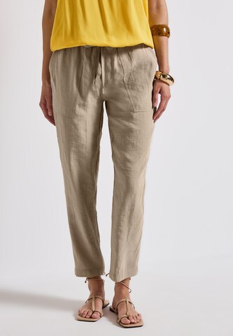 STREET ONE Loose fit Pants in Beige: front