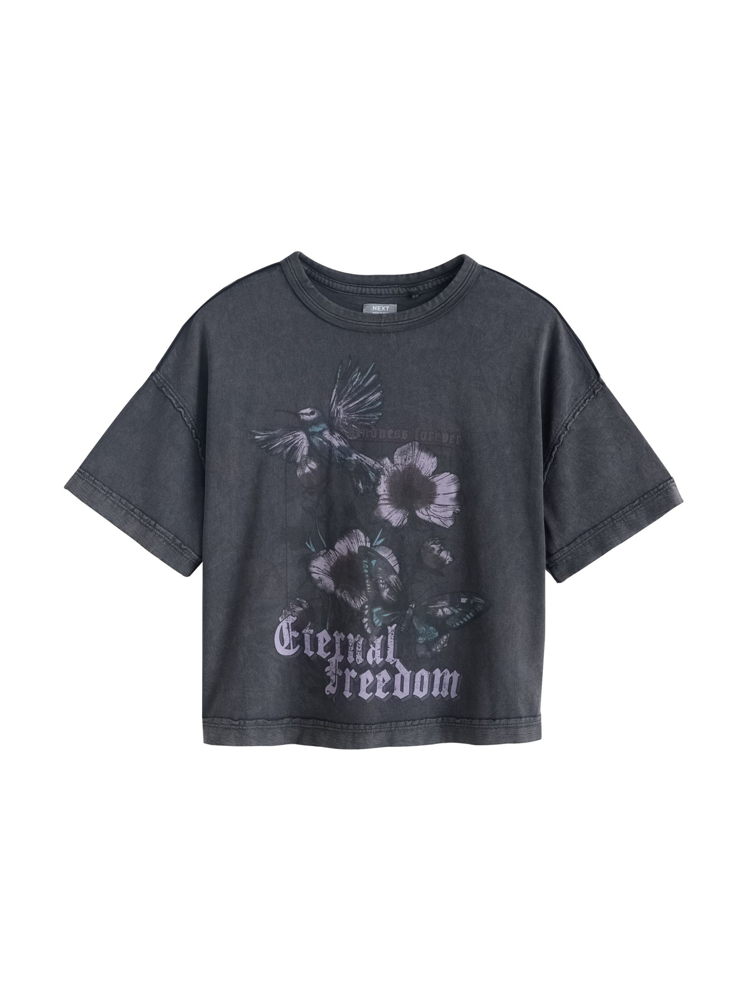 T-Shirt Next en gris : devant