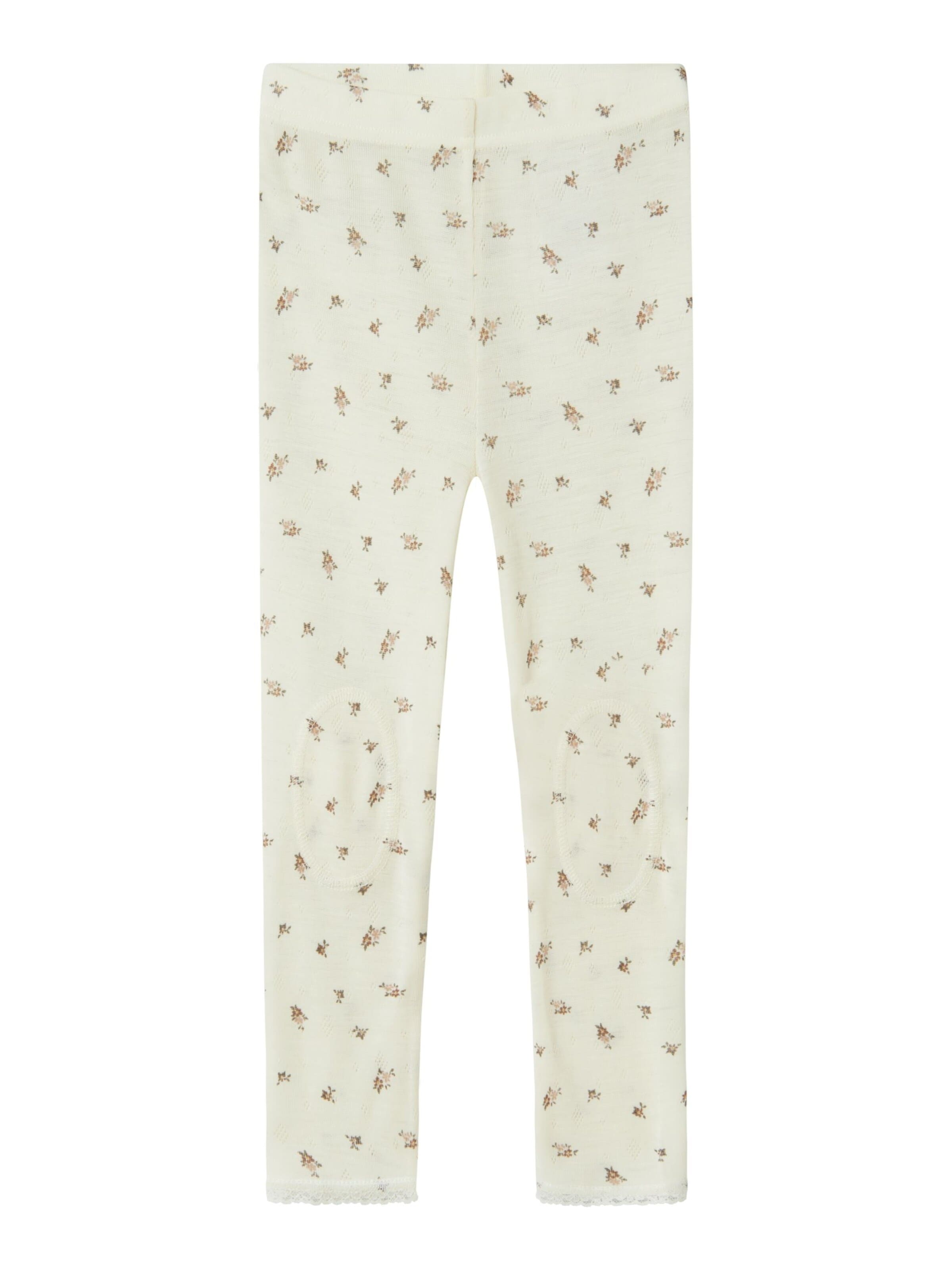 NAME IT Leggings 'NMFWang' in Wit: voorkant