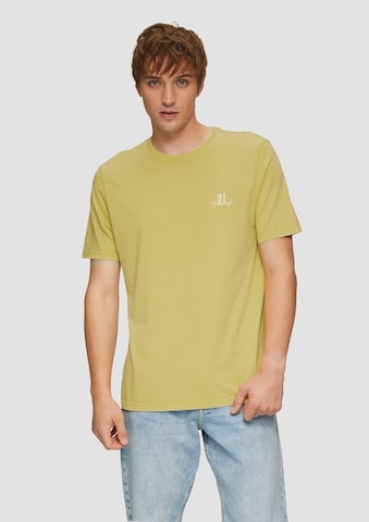T-Shirt QS en jaune : devant