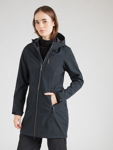 KILLTEC Μπουφάν πεζοπορίας 'KOS 370' σε μαύρο: μπροστά