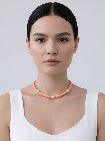 Secret Stones Necklace 'Aura' in Orange: front