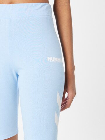 Hummel Skinny Fit Спортен панталон 'Legacy' в синьо