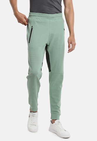 Campus Sutra Regular Pants in Green: front