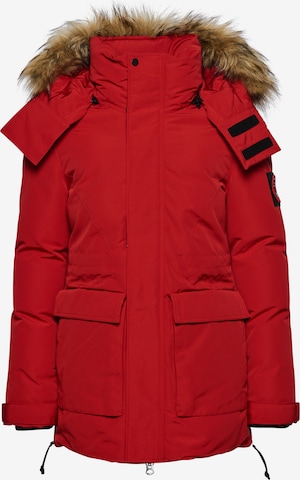 Superdry Winter Jacket 'Everest' in Red: front