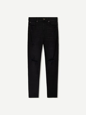 regular Jeans di Bershka in nero: frontale