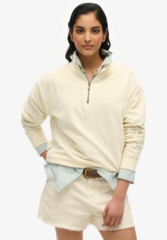 Superdry Sweatshirt in Wit: voorkant