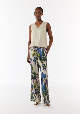 Wide Leg Pantalon COMMA en beige