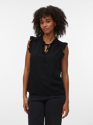 VERO MODA Pluus 'VMALBA', värv must: eest vaates