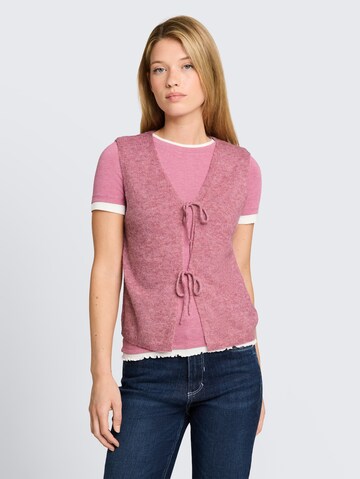 TOM TAILOR DENIM Weste in Pink: Vorderseite