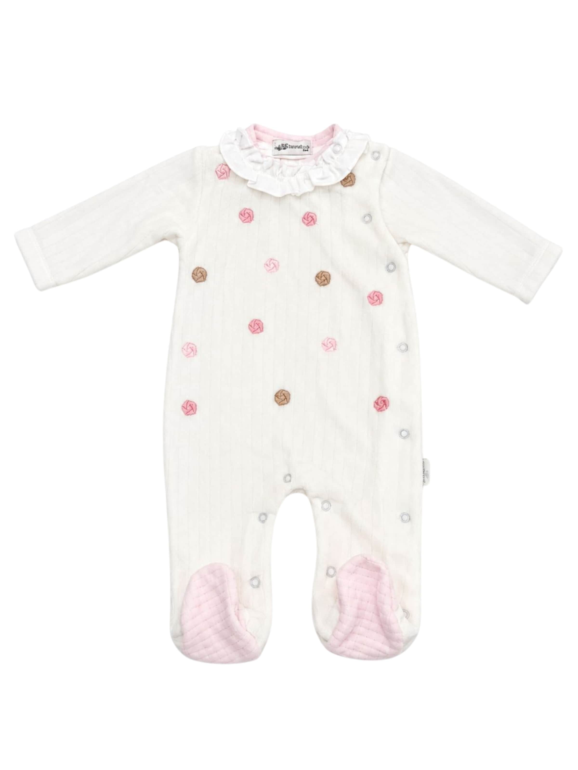 Bumber Romper/Bodysuit in Beige: front