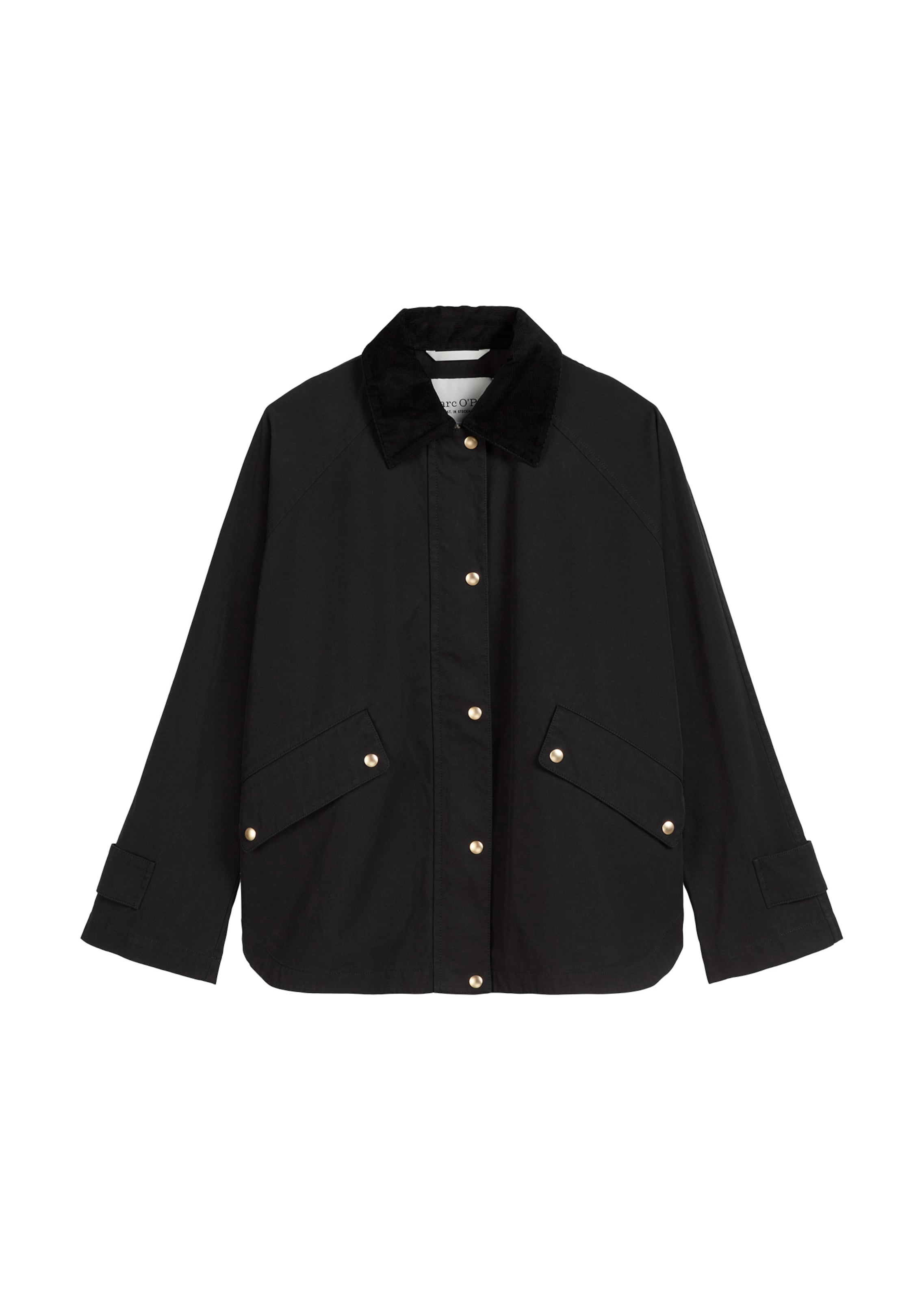 Marc O'Polo Tussenjas 'Vintage-Vibe' in Zwart: voorkant