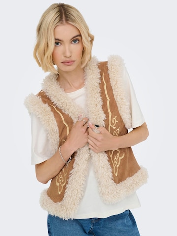 Gilet 'ONLCille' ONLY en marron